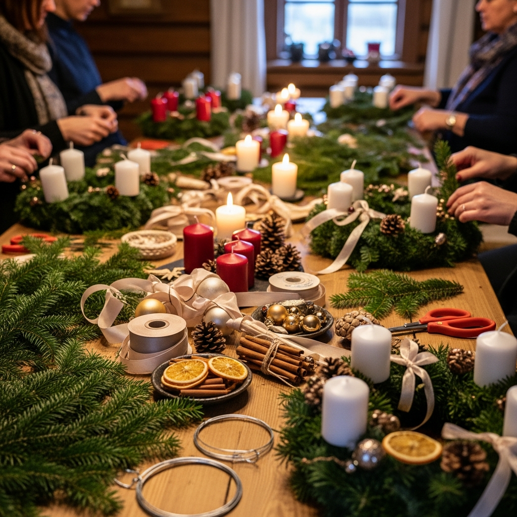 Adventes vainagu meistarklase